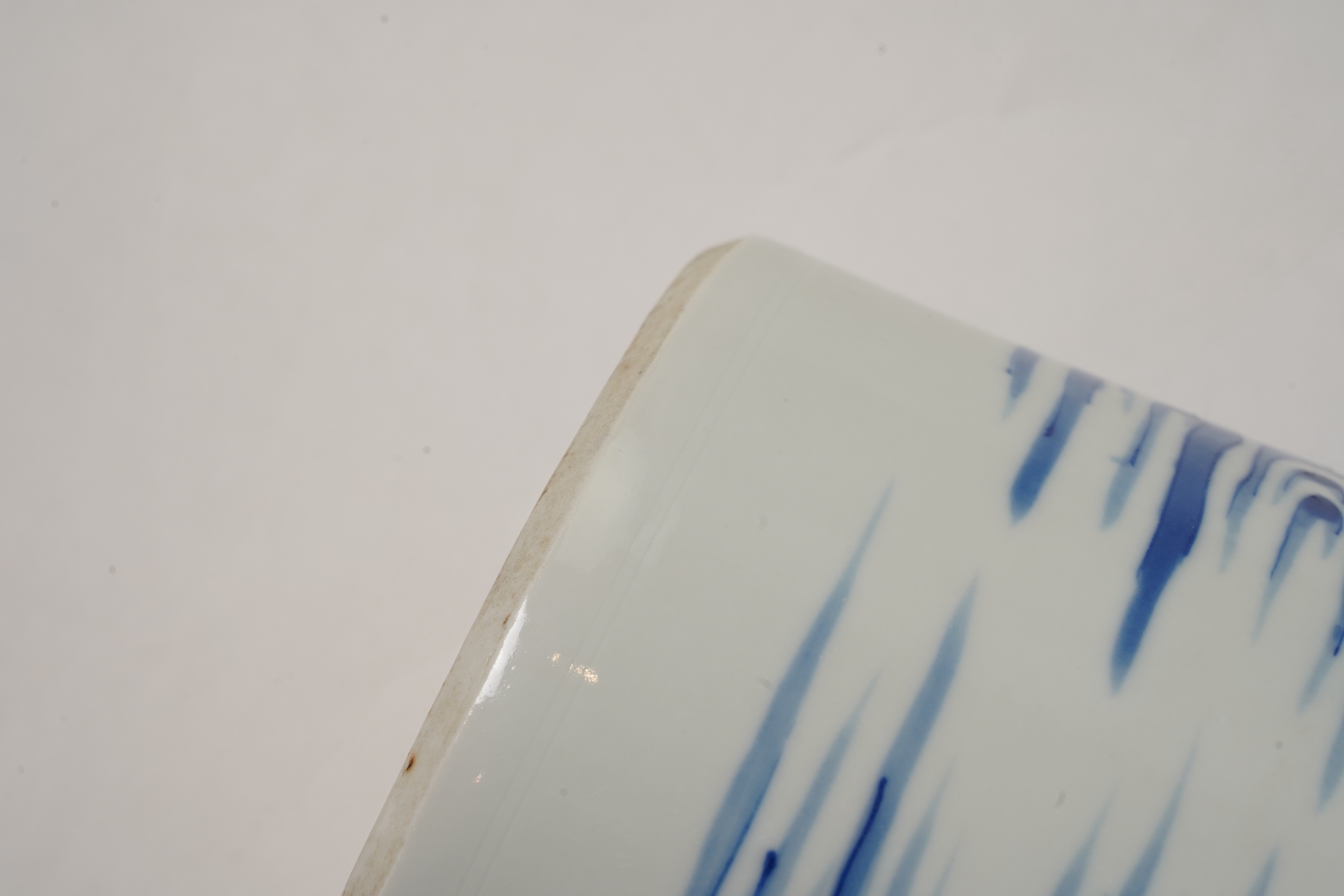 A Chinese blue and white ‘Tan Zi’ rolwagen vase, probably Chongzhen period (1627-1644)